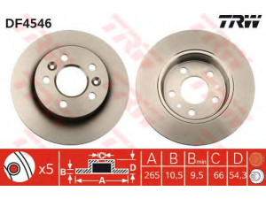 TRW DF4546 stabdžių diskas 
 Stabdžių sistema -> Diskinis stabdys -> Stabdžių diskas
6025304073, 6025304079, 6025370406