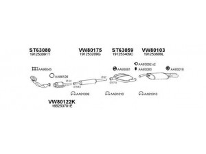 VENEPORTE 800038 išmetimo sistema 
 Išmetimo sistema -> Išmetimo sistema, visa