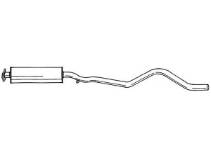 AKS DASIS SG40426 vidurinis duslintuvas 
 Išmetimo sistema -> Duslintuvas
852085