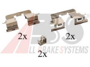 A.B.S. 1290Q priedų komplektas, diskinių stabdžių trinkelės 
 Stabdžių sistema -> Diskinis stabdys -> Stabdžių dalys/priedai
0441290000