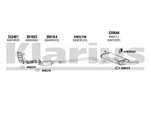 KLARIUS 721063E išmetimo sistema 
 Išmetimo sistema -> Išmetimo sistema, visa