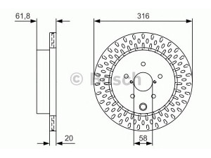 BOSCH 0 986 479 V05 stabdžių diskas 
 Dviratė transporto priemonės -> Stabdžių sistema -> Stabdžių diskai / priedai
26700 FG010
