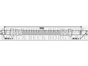 BORG & BECK BBH6165 stabdžių žarnelė 
 Stabdžių sistema -> Stabdžių žarnelės
6 123 656, 6123656, 6125635, 6125636