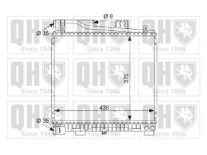 QUINTON HAZELL QER1586 radiatorius, variklio aušinimas 
 Aušinimo sistema -> Radiatorius/alyvos aušintuvas -> Radiatorius/dalys
17 11 1 707 563, 17 11 1 709 327