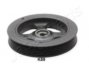 JAPANPARTS PU-K09 skriemulys, alkūninis velenas 
 Diržinė pavara -> Dirželio skriemulys
23124-2B000, 23124-2B010