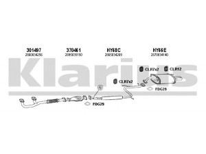 KLARIUS 450036U išmetimo sistema 
 Išmetimo sistema -> Išmetimo sistema, visa