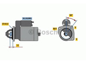 BOSCH F 000 AL0 319 starteris 
 Elektros įranga -> Starterio sistema -> Starteris
55196400, 71752055