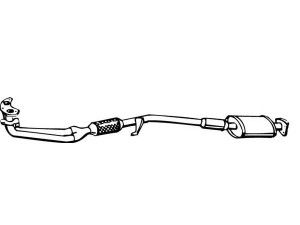 WALKER 18661 priekinis duslintuvas 
 Išmetimo sistema -> Duslintuvas
MB548287