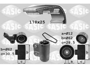 SASIC 1756031 paskirstymo diržo komplektas 
 Techninės priežiūros dalys -> Papildomas remontas