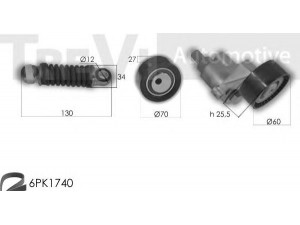 TREVI AUTOMOTIVE KA1033 V formos rumbuotas diržas, komplektas 
 Techninės priežiūros dalys -> Techninės priežiūros intervalai