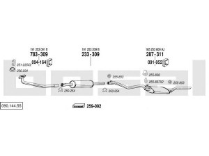 BOSAL 090.144.55 išmetimo sistema 
 Išmetimo sistema -> Išmetimo sistema, visa