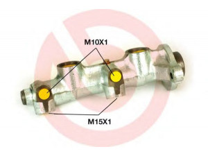 BREMBO M 59 046 pagrindinis cilindras, stabdžiai 
 Stabdžių sistema -> Pagrindinis stabdžių cilindras
558077, 558184, 03434062, 3476971