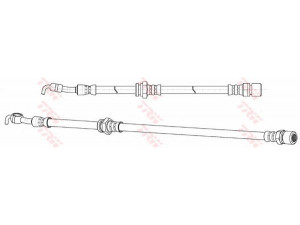TRW PHD991 stabdžių žarnelė 
 Stabdžių sistema -> Stabdžių žarnelės
96387196, 96404804, 96367196, 96387196