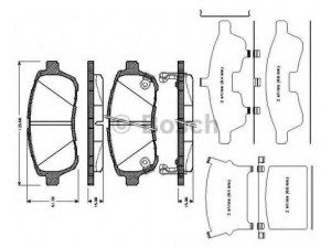 BOSCH 0 986 TB3 010 stabdžių trinkelių rinkinys, diskinis stabdys 
 Techninės priežiūros dalys -> Papildomas remontas
04465B1190