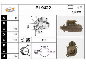 SNRA PL9422 starteris