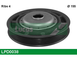 LUCAS ENGINE DRIVE LPD0038 skriemulys, alkūninis velenas 
 Diržinė pavara -> Dirželio skriemulys
1230300QAY, 8200051194, 8200184103