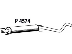 FENNO P4574 vidurinis duslintuvas 
 Išmetimo sistema -> Duslintuvas
5852261, 5852262