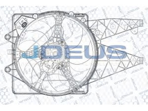 JDEUS EV885200 ventiliatorius, radiatoriaus 
 Aušinimo sistema -> Radiatoriaus ventiliatorius
51813582