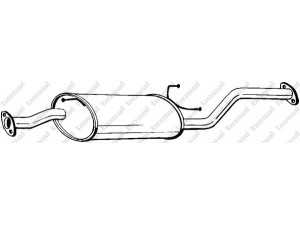 BOSAL 281-953 galinis duslintuvas 
 Išmetimo sistema -> Duslintuvas
28700-4A220, 28700-4A250