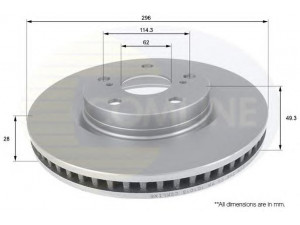 COMLINE ADC01147V stabdžių diskas 
 Dviratė transporto priemonės -> Stabdžių sistema -> Stabdžių diskai / priedai
435122090, 4351242050