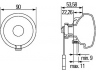 HELLA 2SA 965 039-007 galinis žibintas