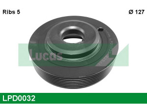 LUCAS ENGINE DRIVE LPD0032 skriemulys, alkūninis velenas 
 Diržinė pavara -> Dirželio skriemulys
0515.K6, 0515.R1