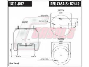 CASALS B2449 dėklas, pneumatinė pakaba
015323