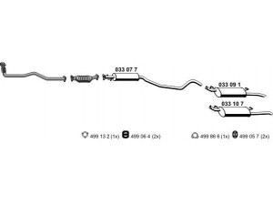 ERNST 050092 išmetimo sistema 
 Išmetimo sistema -> Išmetimo sistema, visa
