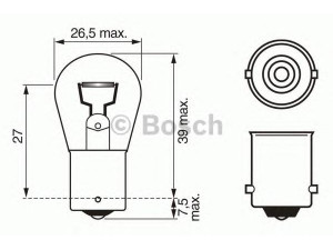 BOSCH 1 987 302 214 lemputė, atbulinės eigos žibintas 
 Elektros įranga -> Šviesos -> Atbulinės eigos žibintas/dalys -> Lemputė, atbulinės eigos žibintas