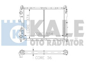 KALE OTO RADYATÖR 101898 radiatorius, variklio aušinimas 
 Aušinimo sistema -> Radiatorius/alyvos aušintuvas -> Radiatorius/dalys
717 3534 7, 763 5141, 824 4026 3