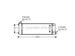 AVA QUALITY COOLING RE3088 alyvos aušintuvas, variklio alyva
7700067025