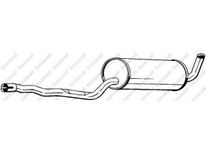 BOSAL 285-943 vidurinis duslintuvas 
 Išmetimo sistema -> Duslintuvas
1332534, 1357070