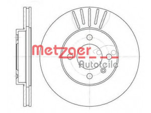 METZGER 6175.10 stabdžių diskas 
 Dviratė transporto priemonės -> Stabdžių sistema -> Stabdžių diskai / priedai
321 615 301D, 357 615 301D, 6N0 615 301D