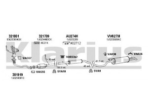 KLARIUS 780052U išmetimo sistema 
 Išmetimo sistema -> Išmetimo sistema, visa