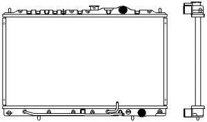 SAKURA  Automotive 1320-0107 radiatorius, variklio aušinimas