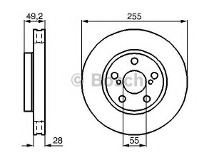 BOSCH 0 986 478 858 stabdžių diskas 
 Stabdžių sistema -> Diskinis stabdys -> Stabdžių diskas
43512 05010