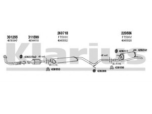 KLARIUS 330831E išmetimo sistema 
 Išmetimo sistema -> Išmetimo sistema, visa