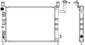 SAKURA  Automotive 1340-0113 radiatorius, variklio aušinimas