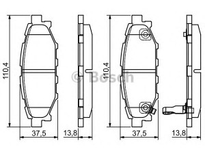 BOSCH 0 986 495 119 stabdžių trinkelių rinkinys, diskinis stabdys 
 Techninės priežiūros dalys -> Papildomas remontas
26696 AG010, 26696 AG030