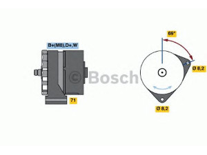 BOSCH 0 120 469 788 kintamosios srovės generatorius 
 Elektros įranga -> Kint. sr. generatorius/dalys -> Kintamosios srovės generatorius