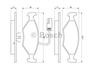 BOSCH 0 986 424 178 stabdžių trinkelių rinkinys, diskinis stabdys 
 Techninės priežiūros dalys -> Papildomas remontas