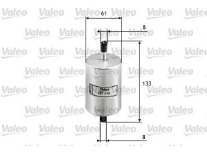 VALEO 587010 kuro filtras 
 Filtrai -> Kuro filtras
7700820375, 31911-3A000, 319113A000