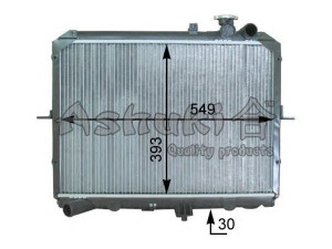 ASHUKI I250-45 radiatorius, variklio aušinimas 
 Aušinimo sistema -> Radiatorius/alyvos aušintuvas -> Radiatorius/dalys
0K72A15200, 0K72A15200A, 0K72A15200B