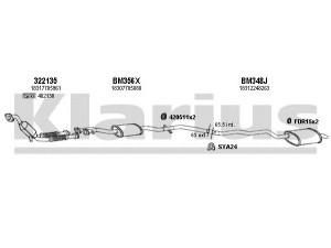 KLARIUS 060396U išmetimo sistema 
 Išmetimo sistema -> Išmetimo sistema, visa