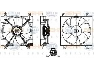 HELLA 8EW 351 025-801 ventiliatorius, radiatoriaus 
 Aušinimo sistema -> Oro aušinimas
5498356