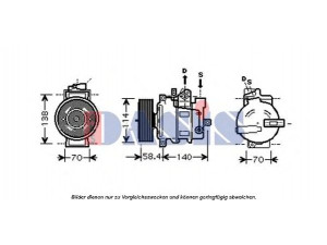 AKS DASIS 851550N kompresorius, oro kondicionierius 
 Oro kondicionavimas -> Kompresorius/dalys
8E0260805AJ