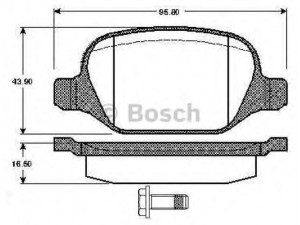 BOSCH 0 986 TB2 797 stabdžių trinkelių rinkinys, diskinis stabdys 
 Techninės priežiūros dalys -> Papildomas remontas
77362675, 77362675, 77362675