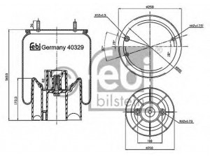 FEBI BILSTEIN 40329 dėklas, pneumatinė pakaba
21229214