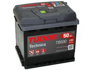 TUDOR TB500 starterio akumuliatorius; starterio akumuliatorius 
 Elektros įranga -> Akumuliatorius
606777030, 517630950, 7 711 355 484