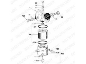 DELPHI 6260B684B kuro filtras 
 Techninės priežiūros dalys -> Papildomas remontas
